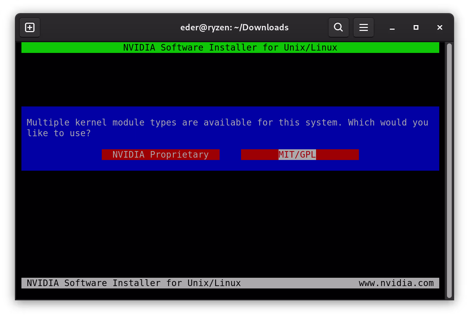 Módulo de kernel NVIDIA
