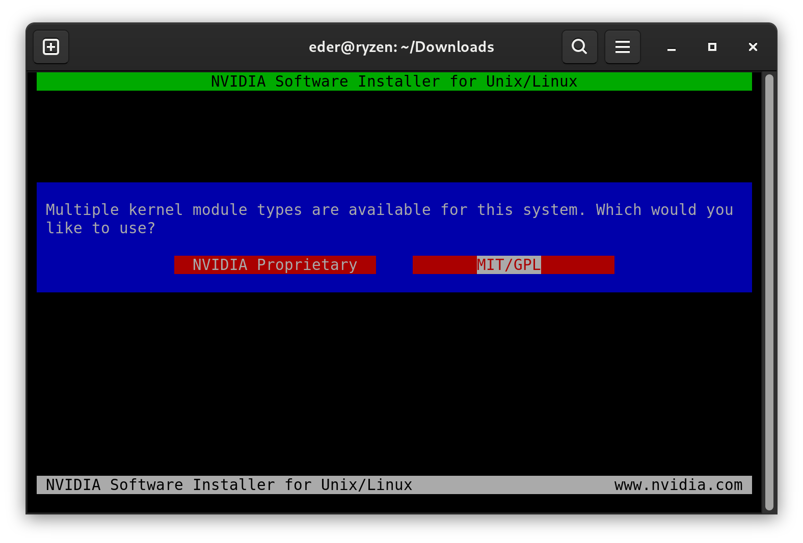Módulo de kernel NVIDIA